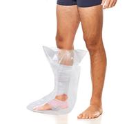 AquaShield Reusable & Waterproof Cast Cover for Adult Regular Half Leg (L25) - Bandage Protector for Foot, Plaster, Bath, Shower (12.5”-16.5” Circumference Above Cast - For Ankle & Leg) - Made in USA