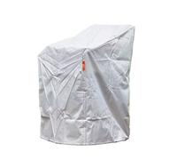 AquaShield Stacking Chair Cover 67X67XH80/110 Cm Light Gray 100% Polyester Cover
