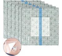 AQUASHIELDING Waterproof Shower Cover Shields, Non-Stick Center Pad for Dialysis Recovery Care Waterproof, Clear Shower Protector Film (50 pcs)