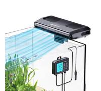 AQUASMITH Aquarium Chiller Fan,Fish Tank Cooler with Temperature Control,Minimum Setting 59℉,Auto Start/Stop,Refrigeration Effect 3-7℉,3-Speed Modes for Axolotl Seawater Freshwater Coral Grass Tank