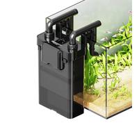 AQUASMITH Hang on Back Aquarium Filter,No-Hum Whisper-Quiet for 5-15 Gal