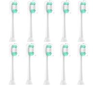 AquaSonic Replacement Toothbrush Heads 10 Pack Everystep Compatible with Black Series Pro, Duo Series Pro, White