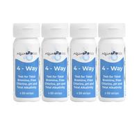 AQUASPARKLE 4 WAY TEST STRIPS HOT TUB SPA CHLORINE BROMINE PH TA X 4 PACKS