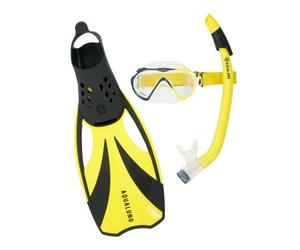 Aquasphere Childrens/kids 2024 Snorkel Set Yellow (M)