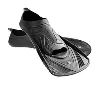 Aquasphere Microfin Swim Fins - Black - Unisex - Microfin is a short blade training fin for a leg muscle work out -