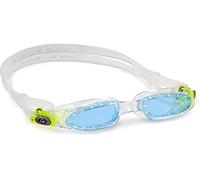 Aquasphere Moby Kid - 2020 Transparent & Bright Green/Blue Lens Swimming Goggle