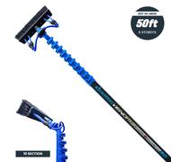 Aquaspray® Venom 50ft 40T High-Mod Waterfed Window Cleaning Pole - 10-Section