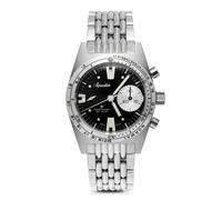 Aquastar 2022 Deepstar BOR Bracelet Vintage Black Chronograph Watch