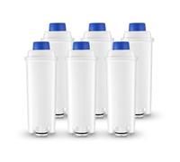 AquaStrata 6 Pack Water Filters Compatible with De'Longhi Coffee Machines | Replacement filters compatible with De'Longhi DLSC002, SER3017, 9310926, ECAM, ESAM and ETAM coffee machines.