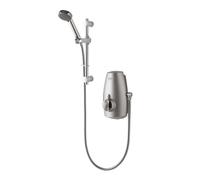 Aqualisa Aquastream Thermostatic Power Shower With Pump - Satin Chrome 813.40.01