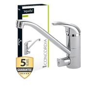Aquasu Concordia Single-Handle Mixer Tap for Sinks with Dish Rinser Low Pressure Chrome 77200 6 - Pack of 1