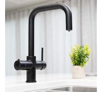 Aquataps Aquatap Classic Black D-Shape Matt Finish 4-In-1 Instant Boiling Water Tap