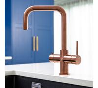 Aquataps Aquatap Pro Brushed Rose Gold D-Shape 4-In-1 Instant Boiling Water Tap