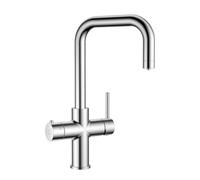 Aquataps Aquatap Pro Chrome D-Shape Polished Finish 4-In-1 Instant Boiling Water Tap