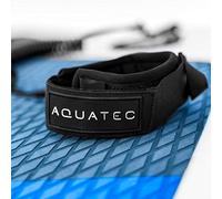 AQUATEC Coiled SUP Paddleboard Leash - 10ft Leg Leash for Paddle Boards | Paddle Board Accessories for Safety | Stay Safe with this Paddle Board Leash Ankle Strap