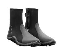 AQUATEC Wetsuit Boots | Premium 5mm Neoprene Shoes for Surfing, Paddle Boarding, and Water Sports - Reinforced Toe & Heel with Anti-Slip Sole [Various (11 UK) Black