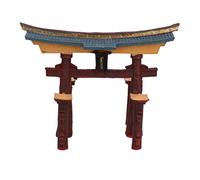 Aquatic Aquarium Decor Fish Tank Japanese Torii Gate Ornament 11x14x18cm