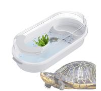 Aquatic Cake, Habitat of the - Aquarium of Children Clear, Reptile Crucible Platforms, 4 Multifunctional Habitat Areas for Shrimp, Hermit Crabs, Small Reptiles