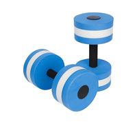 Aquatic Exercise Dumbbells, 2PCS Aqua Fitness Barbells, EVA-Foam Water Rings Dumbbell Set, Pool Weights Dumbbells Set for Water Aerobics Weight Loss, Water Exercise, Pool Fitness (Blue)