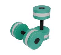 Aquatic Exercise Dumbbells, 2PCS Aqua Fitness Barbells, EVA-Foam Water Rings Dumbbell Set, Pool Weights Dumbbells Set for Water Aerobics Weight Loss, Water Exercise, Pool Fitness (Lake Blue)