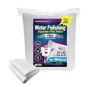 Aquatic Experts Aquarium Polishing Filter Pad, Water Polishing Pad for Aquarium Filters, Filter Floss for Fish Tank Filters, (100 Micron, 24" x 36" - 1 Pack)