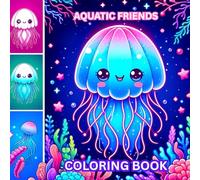 Aquatic Friends Coloring Book: Bold and Easy Ocean Animals for All Ages