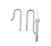 Aquatic Lily Tube Stainless Steel Surface Skimmer And Aquarium Inflow System Adjustable Position Anti-Oil Film for Freshwater Aquarium Tank, 12 Oil-film Adjust