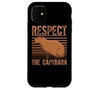 Aquatic Mammal Capivara Chigüire - Respect The Capybara Case for iPhone 11