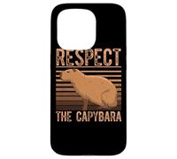 Aquatic Mammal Capivara Chigüire - Respect The Capybara Case for iPhone 15 Pro