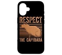 Aquatic Mammal Capivara Chigüire - Respect The Capybara Case for iPhone 16