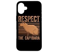 Aquatic Mammal Capivara Chigüire - Respect The Capybara Case for iPhone 16 Plus