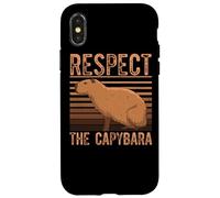 Aquatic Mammal Capivara Chigüire - Respect The Capybara Case for iPhone X/XS