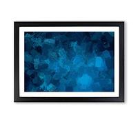 Aquatic Moods in Abstract Framed Print | A2 Black Framed Wall Art | Ready to Hang | Abstract Fantasy Picture | Living Room Bedroom Lounge Office