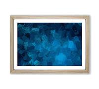 Aquatic Moods in Abstract Framed Print | A2 Oak Framed Wall Art | Ready to Hang | Abstract Fantasy Picture | Living Room Bedroom Lounge Office