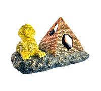 Aquatic Planet Pyramid Sphinx Roman Aquarium Ornament for Fish Tank