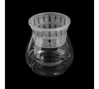 Aquatic Plant Container, Mini Hydroponic Flower Pot, Transparent Plastic Clear Plant Pots Hydroponic Plant Pots Vase for Home Office(2)