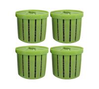 Aquatic Plant Pot, Aquarium Pothos Holder 4 Pieces - Stable Planting Basket Small Corner Pot for Landscape Decoration Window Shelf Wall Garden