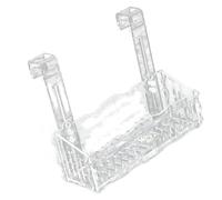 Aquatic Plant Pot - Clear Tank Cup, Clear Aquarium Shelf | High Grace Planting Pot with Stable Structure, Aquatic Plant Cup to Show L