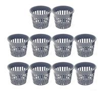 Aquatic Plant Support Containers Pack Of 10 Round Plastic With Ventilated Construction To Facilitate Water Circulation In Pond Settings(XC80)