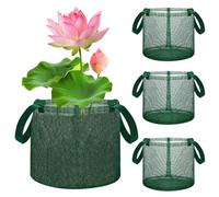 Aquatic Pond Planting Bags - Foldable Reusable Mesh Plant Basket - Lily Growing Container With Handles - for Aquarium Pool Garden Water Lily Planting Soil Strawberry