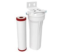 AQUATICLIFE Classic Carbon Plus Water Filtration Clear Canister Filter with Chloramine Cartridge and Tubing