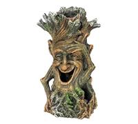 Aquaticsense Resin Driftwood Decorations for Aquariums Fish Tanks and Terrariums Trees of Knowledge Middle Finger Gnome Large (Camouflage, One Size)