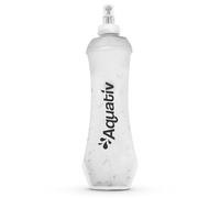 Aquativ Soft Running Water Bottle 500ml | Collapsible Running Flask, BPA-Free Hydration Bottle for Sports, Runners, Hiking, Cycling & Skiing | Leakproof | Fits Hydration Vest (Translucent)