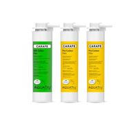 AquaTru Carafe | Replacement Filters for AT100 Countertop Water Purifier | One-Year Carafe Filter Combo Pack
