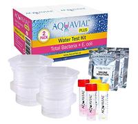 AquaVial Plus Water Testing Kits 2 in 1 for Bacteria Biofilm Fungi & E. Coli and Coliform Detection - 2 Pack | High Sensitivity Water Test with EPA Standards for Pool Spa Hot Tub Drinking Water Well