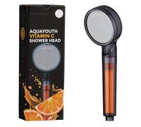 AquaYouth Vitamin C Hand Shower Head | Built-in vitamin C + ceramic balls reduce chlorine and chloramine, while improving skin and hair health