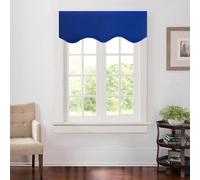 Aquazolax ROD LOOP ROD EDGE CURTAINS WINDOW BLACKOUT CURTAINS PLAIN CURTAINS ROD EDGE 52" X 18" (132cm x 4