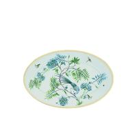 AQUAZZURA CASA Secret Garden oval platter (20cm) - Green One Size