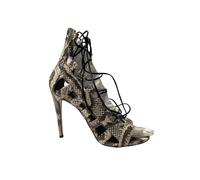 Aquazzura Women's Preloved Amazon Elaphe 105 Sandals in Python Skin Leather | Size: 5.5