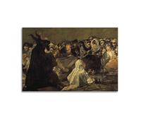 Aquelarre by Francisco De Goya by Maud Lewis Painting Art Poster Picture Canvas Wall Paint Arts Decor Modern Home Artworks 16x24inch(40x60cm)